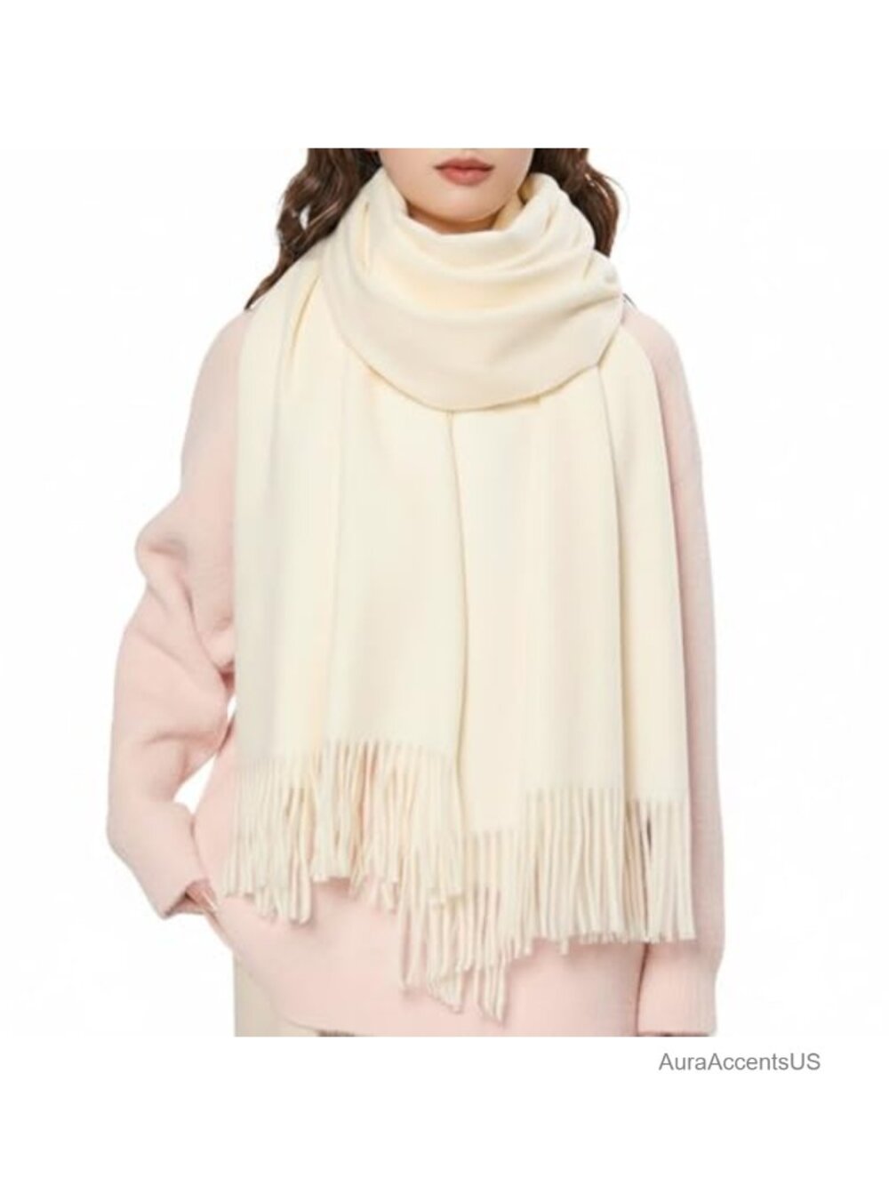 Oversized Blanket Scarf for Women Men Cashmere Feel Thick Warm Winter Shawl Wrap